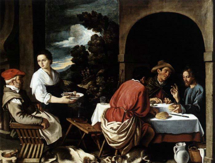 ORRENTE, Pedro The Supper at Emmaus oil painting image